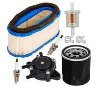 Carkio 11013-7024 Filtro de aire con 49065-7010 Filtro de aceite 49040-7001 Bomba de combustible Filtro combustible Spark Plug para Kawasaki FH601V FH641V FH680V FH721V John Deere GT245 GX255 GX335