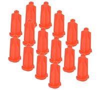 Carkio 300 unidades de tapas de punta de aguja dispensadora, tapas industriales Luer Lock con punta de jeringa, color negro 300pcs Orange