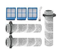 Carkio 3930F Brush Roll Filter Replacement Kit Compatible with Bissell 3930F CrossWave OmniForce Edge Cordless Multi-Surface Hard Floor Wet Dry Vacuum,3 Filtros HEPA, 3 Brush Roll, 1 Cleaning Brush