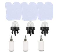 Carkio 545061801 Filtro de aire Filtro de combustible Imprimación Bombilla Reemplazo para Husqvarna 235 235E 236 236E 240 240E Motosierra Jonsered CS2234 CS2238 CS2234S CS2238S