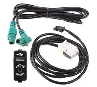 Carkio Cable adaptador de cable AUX IN para BMW Serie 3 5 X5 X6 E87 E90 E91 E92
