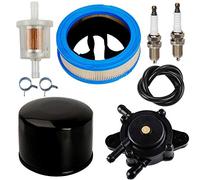 Carkio Filtro de Aire prelimpiador Filtro de Combustible Bomba línea Filtro de Aceite Spark Plug Pinzas de Repuesto para Briggs & Stratton Vanguard V-Twin 12.5-21hp