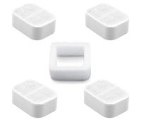 Carkio Filtros de repuesto para fuente de agua de cerámica para gatos, compatibles con Tritone/Fiumi Ceramic Pet Lotus Ceramic Pet Drinking Fountain, 4 Pack Pet Fountain Replacement Filters and 1 Pack