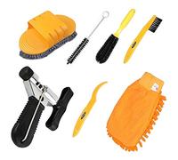 Carkio - Juego de 6 cepillos limpiadores para Bicicleta con 1 Cortador de Cadena de Bicicleta para Quitar rápidamente la Suciedad y Cadenas de una Sola Velocidad para Todo Tipo de Bicicletas