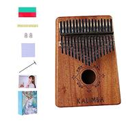 Carkio Kalimba Piano de dedos Kalimba con 17 teclas, 17 teclas, portátil Kalimba, piano de dedo de madera de Acacia Mbira para adultos, niños y principiantes (marrón)