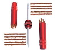 Carkio Kit de reparación de neumáticos de bicicleta sin cámara para bicicletas de montaña y bicicletas de carretera, kit de reparación de neumáticos de emergencia, arreglar pinchazos o planos, rojo