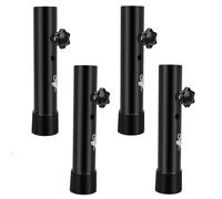 Carkio Paquete de 4 extensiones de patas de mesa para mesas plegables rectas/dobladas, elevadores de patas de mesa plegables ajustables de 4 alturas, 20 cm