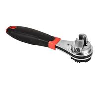 Carkio SaferCCTV - Llave de trinquete ajustable de 20,3 cm, herramienta de rendimiento de doble cabezal flexible, capacidad de trinquete de 0,6 a 20,3 cm