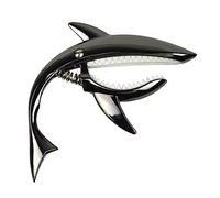 Carkio Shark Guitar Capo Zinc Alloy Tone Clip for Acoustic and Electric Guitar with Good Hand Feeling, No Fret Buzz, Cool & Durable (Black)