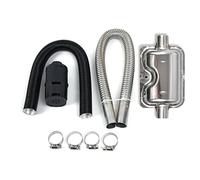 Carkio Tubo de escape para calefacción auxiliar diésel de coche para Webasto Eberspacher 60 cm Tubo de escape de acero inoxidable Silenciador Filtro para calefacción diésel auxiliar