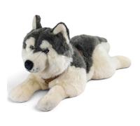 Carl Dick Husky con arnés, Peluche, Aprox. 60 cm de Longitud Total, 3839