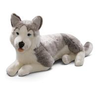 Carl Dick Husky Perro acostado, animal de peluche
