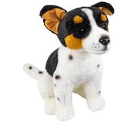 Carl Dick Jack Russell Terrier Sentado Negro-Blanco-marrón 25 cm Peluche, Juguete de Peluche, Animal de Peluche 3820