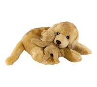Carl Dick Labrador con Cachorro 30 cm. Peluche, Juguete de Peluche, Animal de Peluche 3618