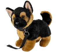 Carl Dick Peluche Perro Pastor Alemán con Correa de Perro de Peluche, 22cm de Largo y 20cm de Alto 3322
