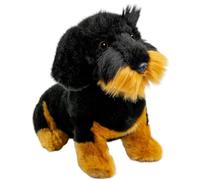 Carl Dick Peluche Perro Salchicha, Dachshund Negro Sentado Felpa, 30cm 3443