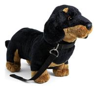 Carl Dick Peluche Perro Salchicha, Dachshund Negro conguiar pie de Peluche Felpa, 30cm 3362