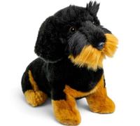 Carl Dick Perro Salchicha, Dachshund Negro Sentado, Peluche y Animal de Peluche, Aprox. 30 cm 3443