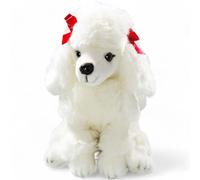 Carl Dick Poodle Perro sentado blanco, animal de peluche