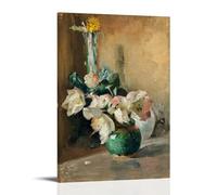 Carl Larsson Bodegón con flores para pared, lienzo, impresiones artísticas, cuadros fotográficos, decoración del hogar, 60 x 90 cm