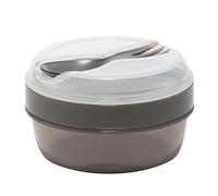 Carl Oscar Caja pequeña para Snack Nice Cup Caja de Almuerzo Bento Box con su Placa de Hielo se Mantiene fría Durante Varias Horas; los Cubiertos están incluidos. Color Gris.