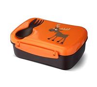 Carl Oscar Nice Box Kids - Caja de almuerzo Bento Box. Con una placa de hielo, el contenido durará varias horas fresco, 17 cm x 12.5 cm x 6.3 cm en color naranja.