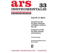Carl Philipp Emanuel Bach: Concerto In E-Flat For Oboe, Strings And Continuo (Oboe/Piano). Partituras para Oboe, Instrumentos de Cuerdas, ... und B.c.. 33. oboe, strings, basso continuo.