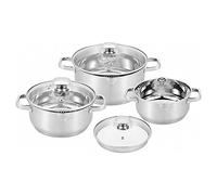 Carl Schmidt Sohn LEIPZIG 066574 - Batería de cocina, acero inoxidable, color plateado