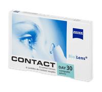 Graduación: -3.25, Radio: 8.60, Diámetro: 14.20 Carl Zeiss Contact Day 30 Compatic (6 lentillas)