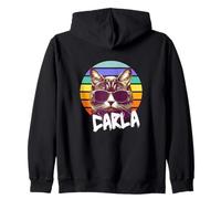 Carla - Bonito Nombre de niña con un Gato Genial Sudadera con Capucha