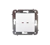 CARLA Conector único con retroiluminación blanco 1723-10 elektro-plast nasielsk 5901752634725