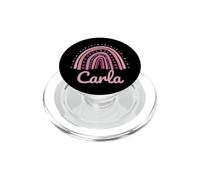 Carla Nombre Personalizado Divertido Mujer Rosa Arco Iris Carla PopSockets PopGrip para MagSafe