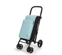 Carlett - Carro de la Compra, Carrito Plegable para Supermercado, con 4 Ruedas Resistentes a la Lluvia y una Gran Capacidad 25kg, Bolsa Principal 50L, Térmica 10L y Bolsillo Posterior - Color Verde