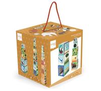 Carletto Deutschland 276181227-Torre apilable (10 Piezas), diseño de Animales de zoológico a Partir de 12 Meses, Multicolor, Small/Medium (Scratch 276181227)