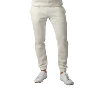 Carlheim Men's Sweatpants Hudson Lounge, Marl White, Large