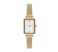 Carlheim Mila Petite Square 2620 - Reloj para Mujer, Color Blanco, Dorado, Clásico