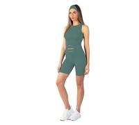 Carlheim Pantalones Cortos Serenita Active Collection para Mujer, 8 Pulgadas, Azul Mineral, Talla M