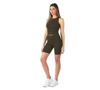 Carlheim Pantalones Cortos Serenita Active Collection para Mujer, 8 Pulgadas, Color marrón Malva, Talla M
