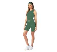 Carlheim Pantalones Cortos Serenita Active Collection para Mujer, 8 Pulgadas, Verde Saga, Talla M