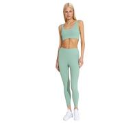 Carlheim Women's Active Wear Leggings Ribbed Helle, Light Green, Medium