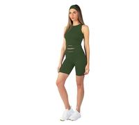 Carlheim Women's Serenita Active Collection Shorts 8", Verde Caqui, Small