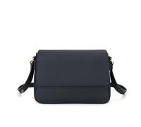 Carlheim Women's Shoulderbags Classis Genuine Leather, Black