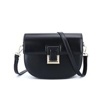 Carlheim Women's Shoulderbags Classis Genuine Leather, Black