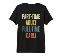 Carli Personalized Retro Girls Part-Time Carli Name Camiseta Premium
