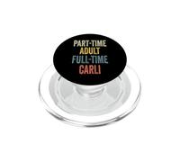 Carli Personalized Retro Girls Part-Time Carli Name PopSockets PopGrip para MagSafe
