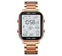 CARLIEN Reloj digital deportivo multifunción para hombre, cronómetro, pantalla LED, podómetro, astronomía espacial, astronautas, calendario, cálculo de calorías, impermeable, fácil de leer, reloj de