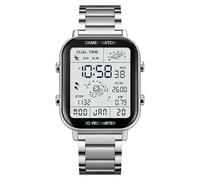 CARLIEN Reloj digital deportivo multifunción para hombre, cronómetro, pantalla LED, podómetro, astronomía espacial, astronautas, calendario, cálculo de calorías, impermeable, fácil de leer, reloj de