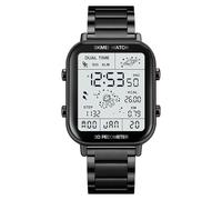 CARLIEN Reloj digital deportivo multifunción para hombre, cronómetro, pantalla LED, podómetro, astronomía espacial, astronautas, calendario, cálculo de calorías, impermeable, fácil de leer, reloj de