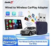CarlinKit 5,0 Mini adaptador CarPlay Ultra inalámbrico Android Auto Dongle inalámbrico para VW Toyota Nissan Honda Ford Benz 99% OEM coches Mini Ultra