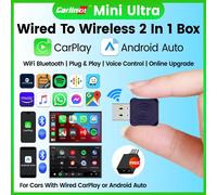 CarlinKit 5,0 Mini adaptador Ultra inalámbrico CarPlay inalámbrico Android Auto para coche OEM Plug and Play WiFi Bluetooth conexión automática 2air Brands Genuine